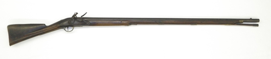 Colonial militia used British-made muskets like this Wilson model, which has been donated to Fort Ticonderoga. Image courtesy of Fort Ticonderoga.