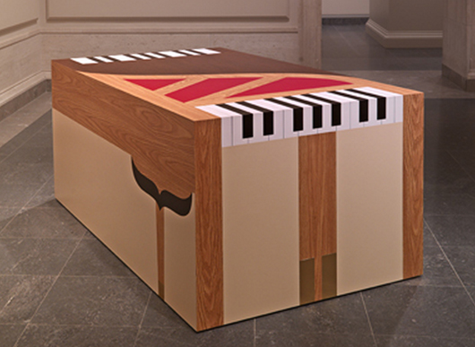 Richard Artschwager (American, 1923-2013) ‘Piano/Piano,’ 1963-65/2011, laminate on wood, 35 x 79 x 47 7/8 inches. National Gallery of Art, Washington, Gift of the Collectors Committee. Photo by Lee Ewing, National Gallery of Art, Washington.