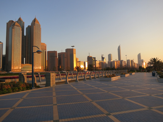 The Abu Dhabi skyline. Image by FritzDaCat. This file is licensed under the Creative Commons Attribution-Share Alike 3.0 Unported license. 