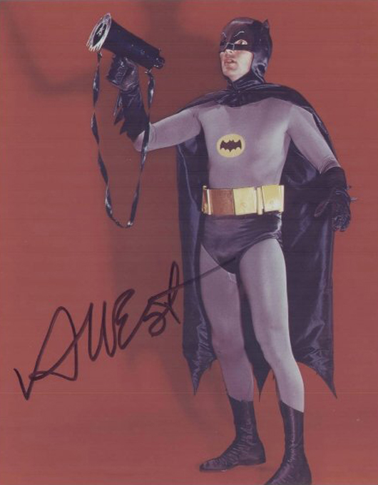 Adam West in his Batman costume. Image courtesy of LiveAuctioneers.com Archive and Wittlin & Serfer Auctioneers.