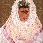 Frida Kahlo (Mexican, 1907–1954). 'Diego en mi pensamiento' (Diego on My Mind), 1943. Oil on Masonite, 29 7/8 x 24 inches. The Jacques and Natasha Gelman Collection of 20th Century Mexican Art. The Vergel Foundation. Conaculta/INBA. © 2013 Banco de México Diego Rivera Frida Kahlo Museums Trust, Mexico, D.F. / Artists Rights Society (ARS), New York.