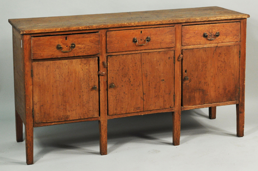 Southern huntboard. Woodbury Auction image.