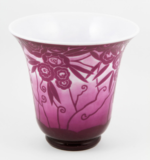 Cristalleries De Nancy vase. Kaminski Auctions image.