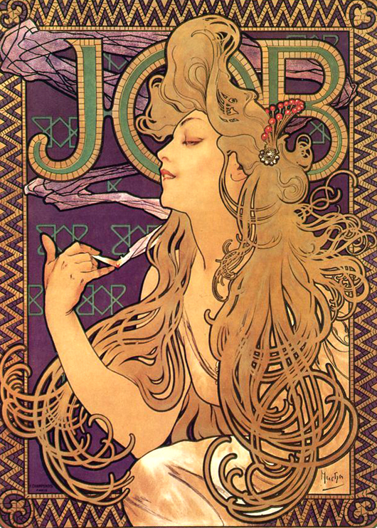 The Neumanns once collected posters by Art Nouveau icon Alphonse Mucha. Image courtesy Wikimedia Commons.