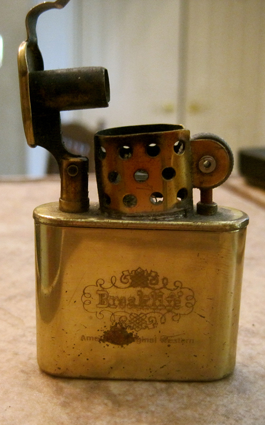 This is the lighter that started it all – his uncle's (a Breaklife), which Victor adopted as his own.