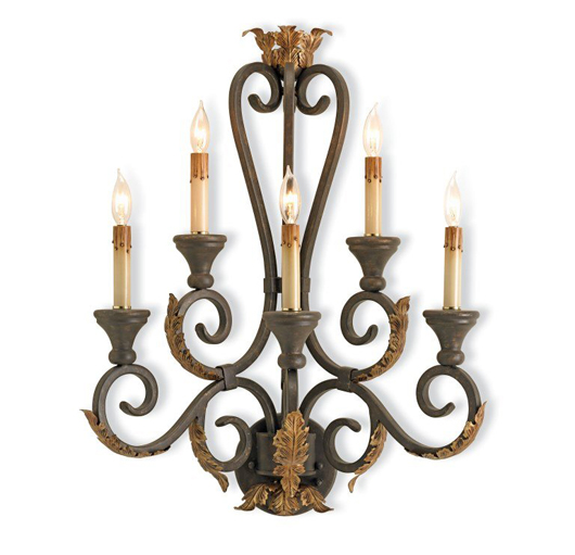 Orleans wall sconce, five-light. Estimate: $530-$750. Adamsleigh ShowHouse image.