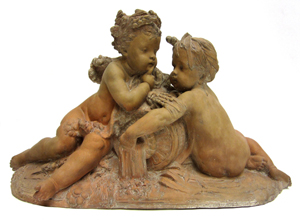 A. Carrier, cherub sculpture. Roland Auction image.