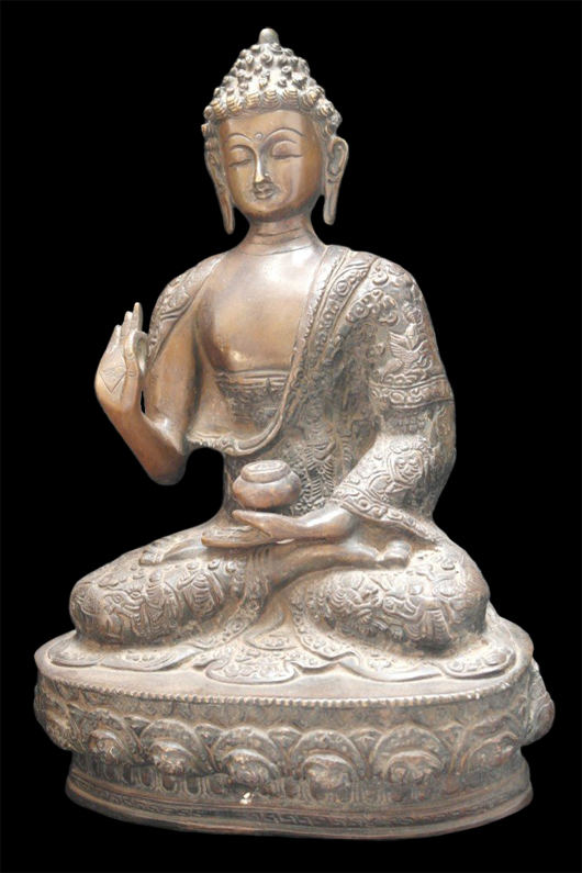 Bronze medicine Buddha. Image courtesy London Antique Buddha.
