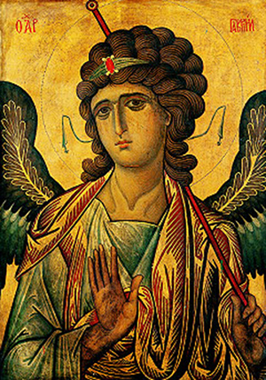 Archangel Gabriel Icon, Monastery of Saint Catherine, Sinai, Egypt, 13th century. Image courtesy of Wikimedia Commons.