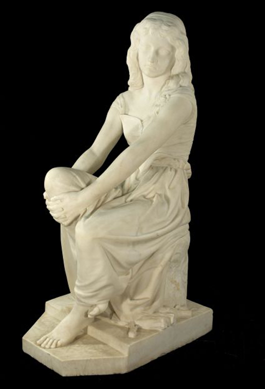 William Calder Marshall (1813-1894), ‘Country Girl,’ marble. Gray’s Auctioneers.