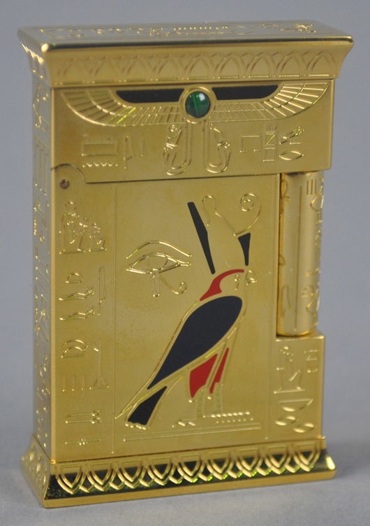 S.T. Dupont Pharaoh pocket lighter. Leighton Galleries image.