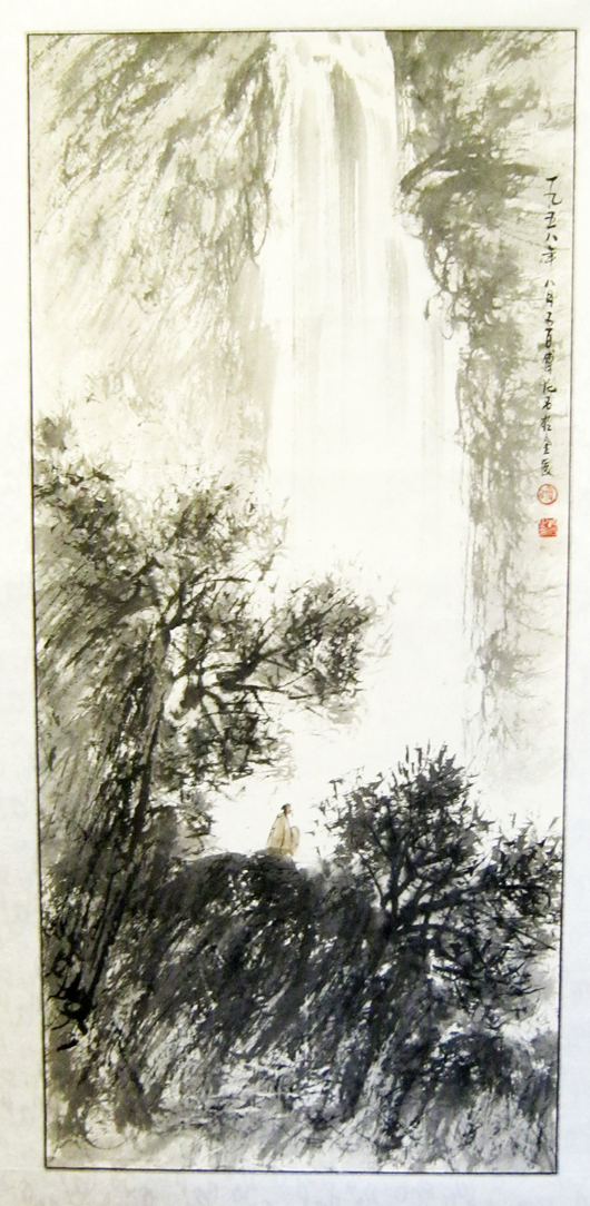 Scroll painting signed by Fu Baoshi (Chinese, 1904-1965). Est. $700-$1,000. Imperial Auctioneers image.