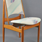 A set of six Finn Juhl for Niels Vodder Egyptian chairs sold for $22,000. Leighton Galleries image.