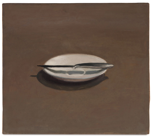 Vija Celmins,  'Untitled (Knife and Dish),' 1964. Estimate: $300,000 – 500,000. Los Angeles Modern Auctions image.