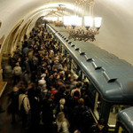 The metro in Moscow is one of the most heavily used rapid transit systems in the world. Image by Christophe Meneboeuf. This file is licensed under the Creative Commons Attribution-Share Alike 3.0 Unported license.