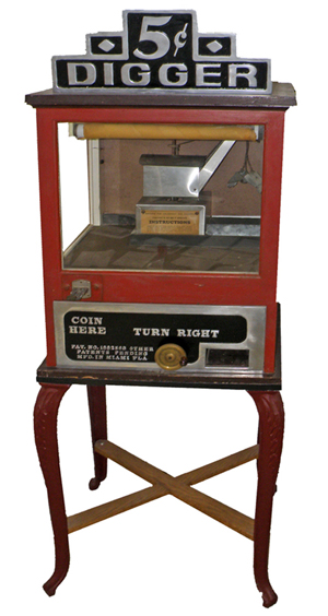 1930's Bartlett Miami ‘digger’ used by traveling carnival, in working order. Mosby & Co. image.
