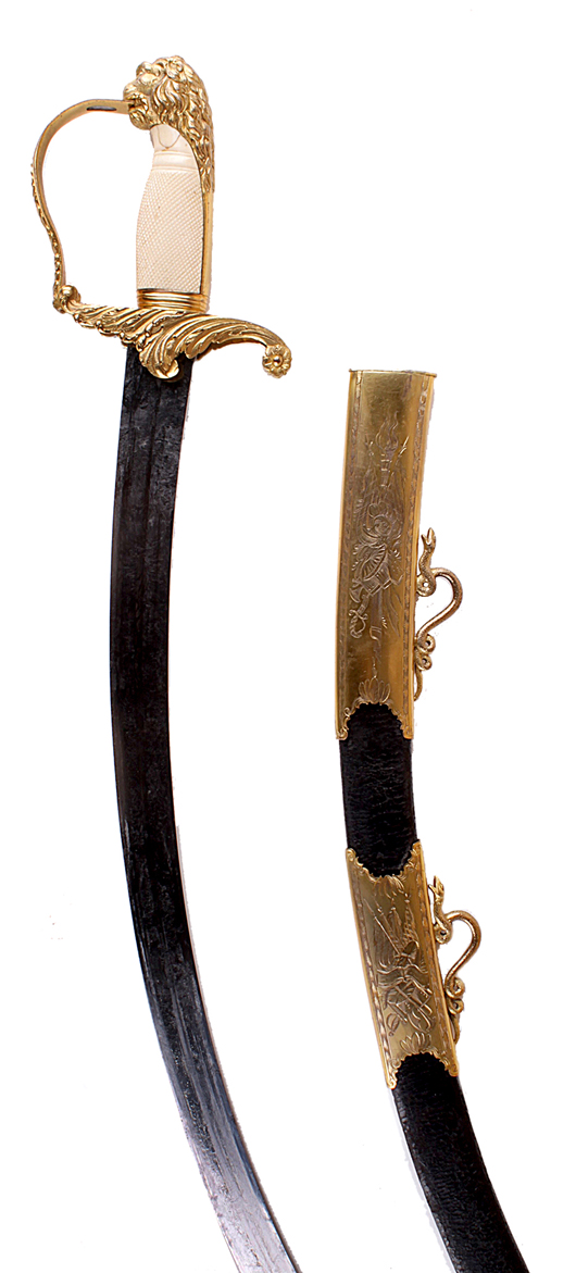 Sir George Prevost 1st Baronet (19 May 1767 -  5 Jan. 1816), fine Georgian officer’s saber by Hawkes Mosely & Co., Piccadilly, London. Dreweatts London / Baldwin’s image.