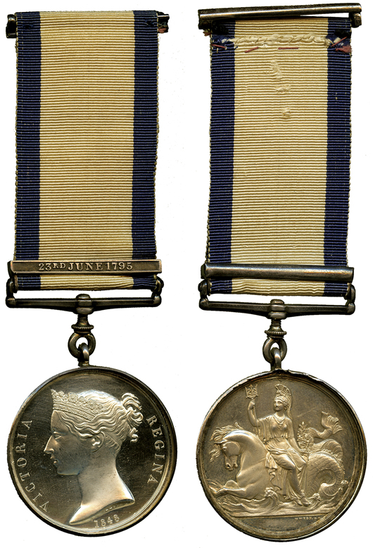 Naval General Service Medal, 1793-1840, single clasp. Dreweatts London / Baldwin’s image.