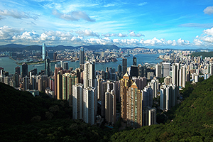 Hong Kong, site of Art Basel which opened today. Image by chensiyuan. This file is licensed under the Creative Attribution-Share Alike 3.0 Unported, 2.5 Generic, 2.0 Generic and 1.0 Generic license.