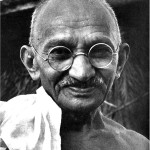 Mohandas K. Gandhi (1869-1948) in a photo taken sometime before 1942. Image courtesy of Wikimedia Commons.