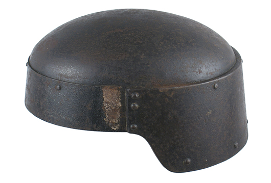 World War I Italian ‘Arditi’ siege helmet. Mohawk Arms Inc. image.