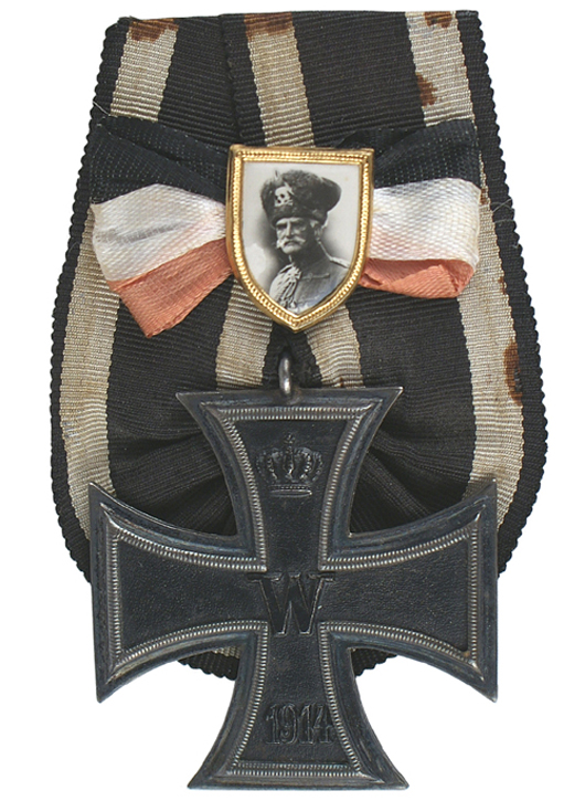 World War I 1914 Iron Cross with portrait badge of Field Marshal August von Mackensen. Mohawk Arms Inc. image.