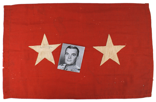 U.S. Gen. A.C. McAuliffe—of Bastone fame—World War II auto flag. Mohawk Arms Inc. image.