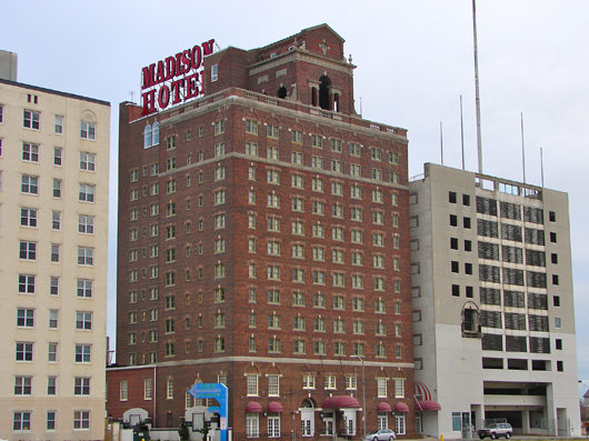 The Madison Hotel at 123 S. Illinois Ave. in Atlantic City. Image by Smallbones, courtesy of Wikimedia Commons.