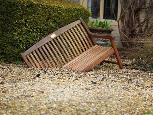 Hannah Davies, 'A Bench,' treated wood, edition 1 of 5, priced at £1,350 ($2,040) at the Fresh Air open air sculpture exhibition at The Old Rectory, Quenington, Gloucestershire from June 16 to July 17. Image courtesy of Fresh Air.