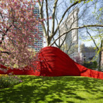 ‘Red, Yellow, and Blue’ by Orly Genger at Madison Square Park, New York City. Photo by James Ewing via Madisonsquarepark.org.