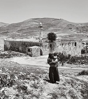 The Nabi Yahya Mosque in Sebastia, shown in a 1920s photo, stands on the site identified since Byzantine times as the place where John the Baptist's head was buried. Image courtesy of Wikimedia Commons.