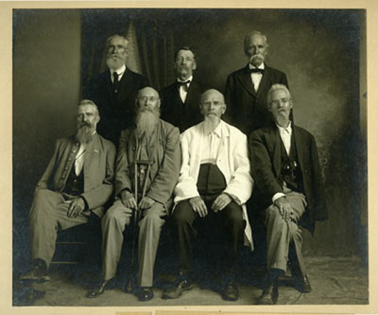 Civil War North Carolina 14th, Co C Anson Guards Reunion. Image courtesy of The Museum of the Confederacy.