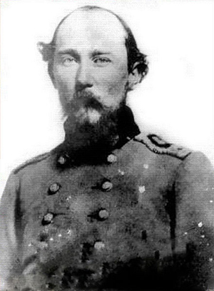 Confederate Army Brig. Gen. Benjamin Hardin Helm (1831-1863) was also a prominent Kentucky politician, attorney and brother-in-law of Abraham Lincoln by virtue of his marriage to Emilie Todd, half-sister of Mary Todd Lincoln.