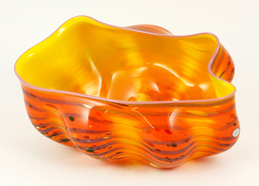 Dale Chihuly glass bowl. Kaminski's image.