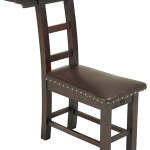 The strange back on this Roycroft chair can be explained by its name,