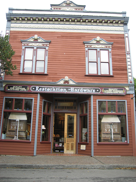 The original Restoration Hardware store in Old Town Eureka, Calif. Image by Ben Ramirez. This file is licensed under the Creative Commons Attribution 2.0 Generic license. 