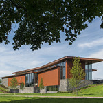 An artist's rendering of the east side of Pizzagalli Center for Art and Education, Shelburne Museum, Shelburne, Vt. Image courtesy of the Shelburne Museum.