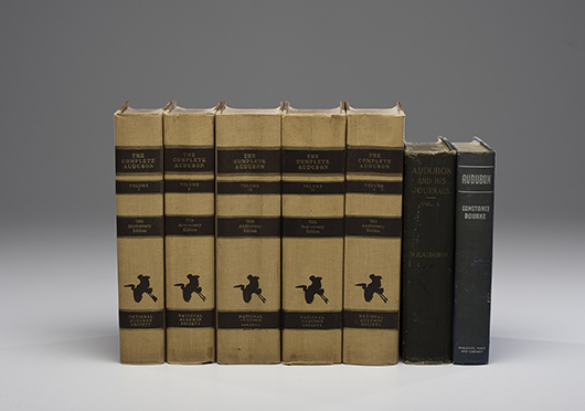A set of John J. Audubon bound octavo Birds of America books realized $27,600. Cowan’s Auctions Inc. image.