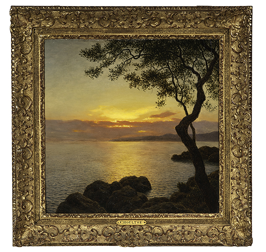 ‘Coucher De Soleil Sur La Mer’ by Ivan Choultse sold for $50,400. Cowan’s Auctions Inc. image.