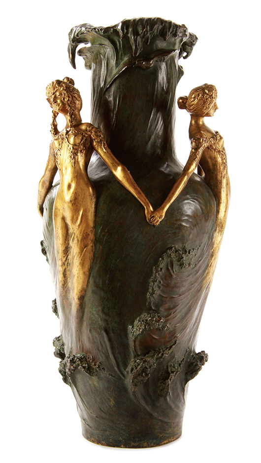 This bronze by French artist Louis Chalon (1866-1940) titled ‘Sea Sprites’ sold for $21,250. Jackson’s image.