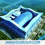 Architectural rendering of Chengdu New Century Global Centre, Paradise Island Marine Park Skylight Project. Designed by Shenzhen Zhongshen Architects Designing Ltd and constructed by JanghoGroup.com. Image courtesy of JanghoGroup.com.