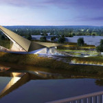 Architectural rendering of the star-shape US Marshals Museum in Ft. Smith, Arkansas. Image courtesy of the Museum.