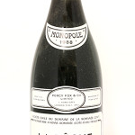 A bottle of 1988 La Tâche DRC from the Domaine de la Romanée-Conti estate in Burgundy. Image courtesy of Sworders.
