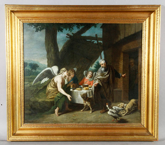 Horemans the Younger, ‘Abraham and the Three Angels,’ oil on canvas. Kaminski image.