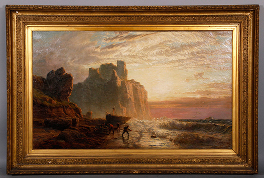 Mogford, ‘Shipwreck,’ oil on canvas. Kaminski image.
