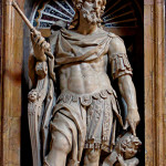 Nicolas Cordier's statue of King David in the Borghese Chapel of the Basilica di Santa Maria Maggiore in Rome. Photo by Jastrow.