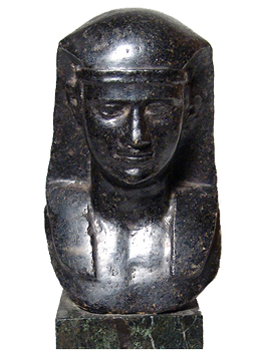 Roman Egypt basalt bust of Antinous, mid-second century A.D. Ancient Resource LLC image.