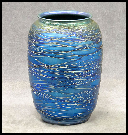 Durand threaded glass vase. William Jenack image.