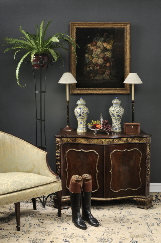 Antiques and art from the estate of Duke tobacco heiress Mary Duke Biddle Trent Semans. Image courtesy of Brunk Auctions.