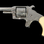 Circa-1890 ivory-handled, engraved pistol, est. $300-$500. Kimball Sterling image.